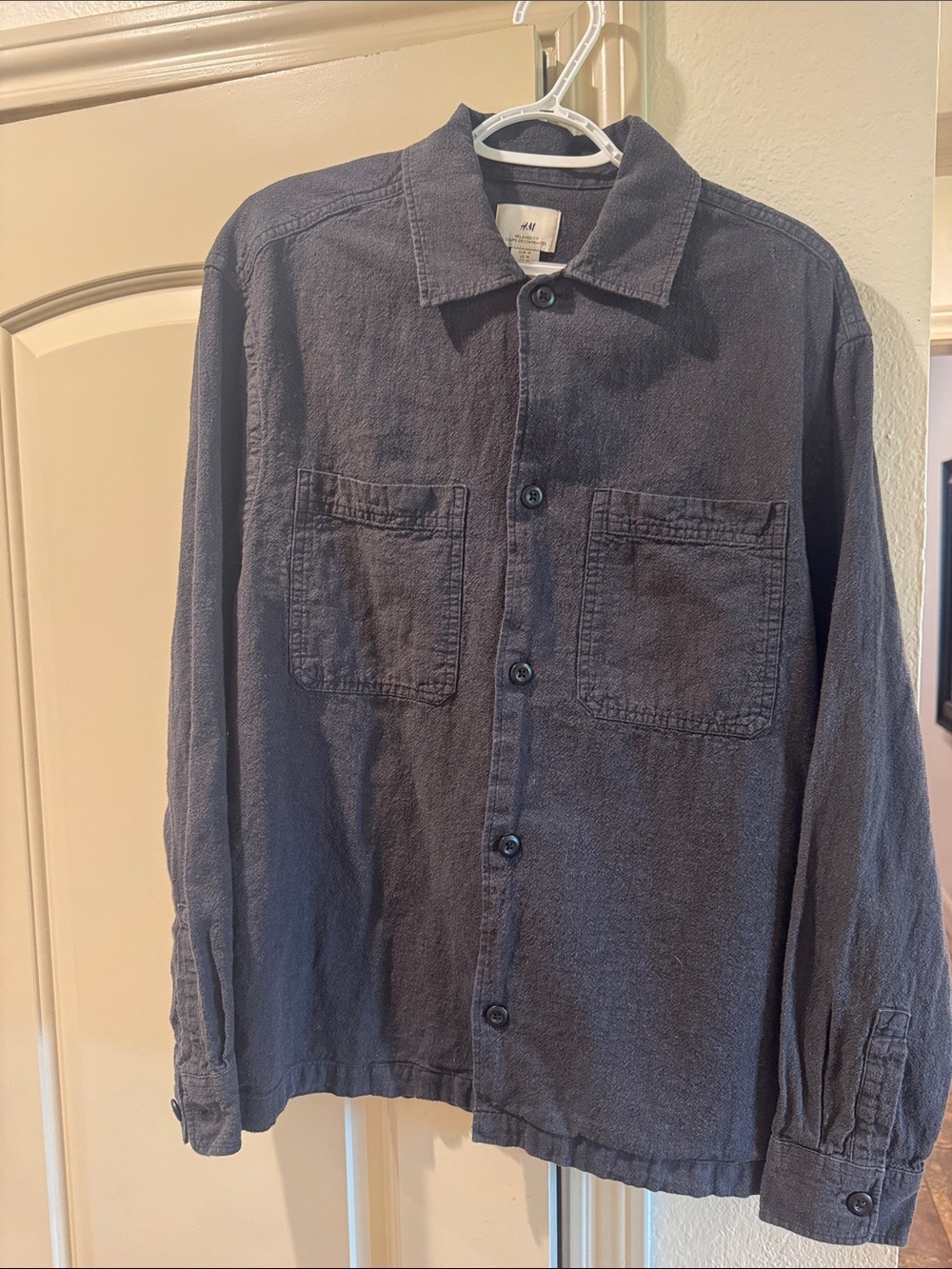 Black H&M Shirt Jacket